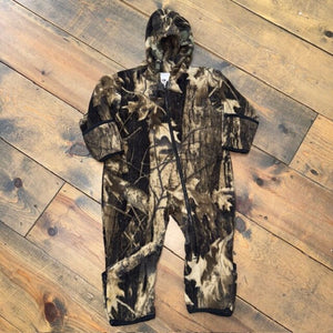 Camouflage Fleece Hooded Romper 18M