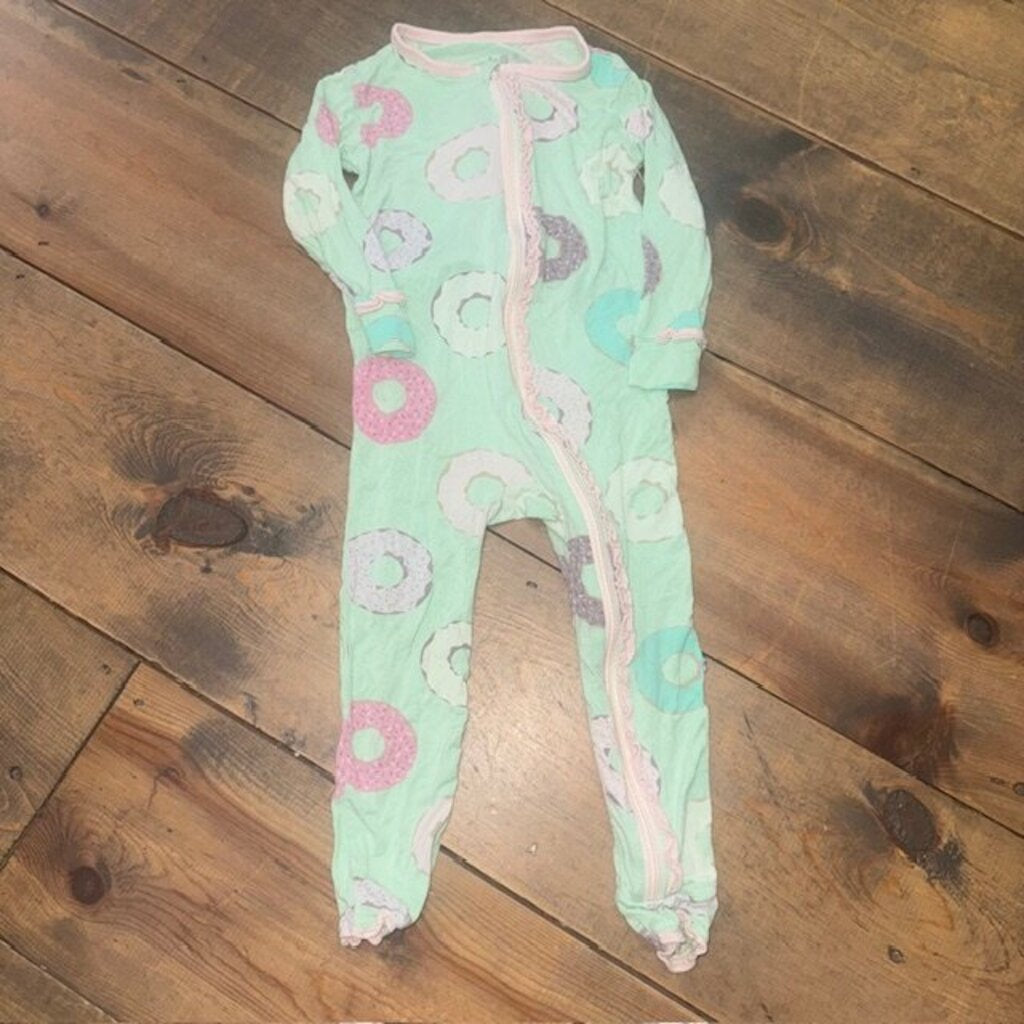 Bamboo Donut Zipper Romper 2T