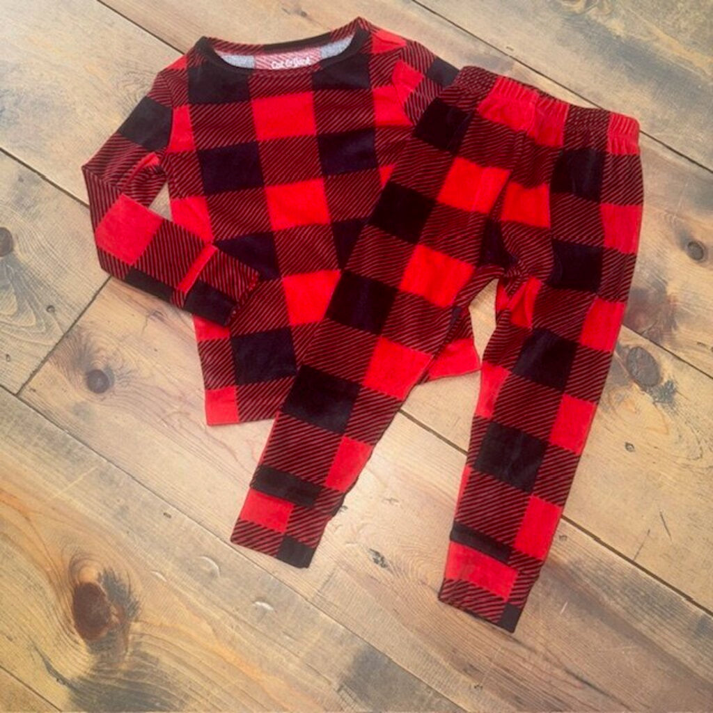 Buffalo Plaid Christmas Pajamas 3T