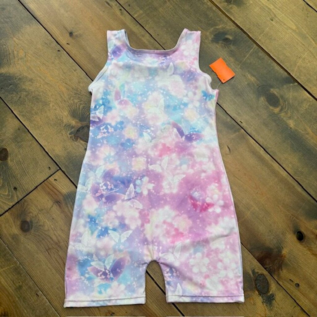 Tie Dye Butterfly Leotard Shorts Biketard 10