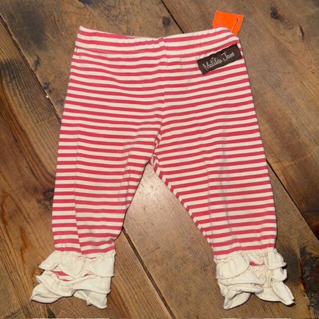 Character Counts Stripe Ruffle Leggings 12M