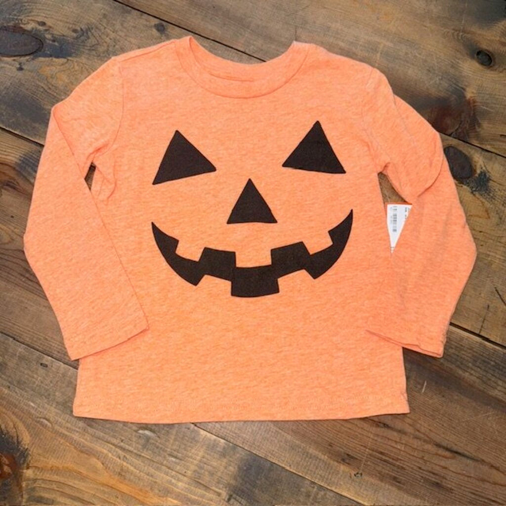 halloween pumpkin tee 3T