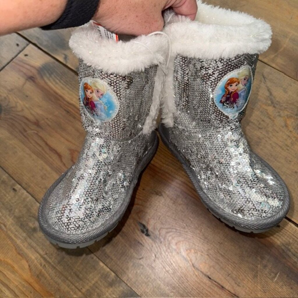 NEW Frozen sequin boots 11