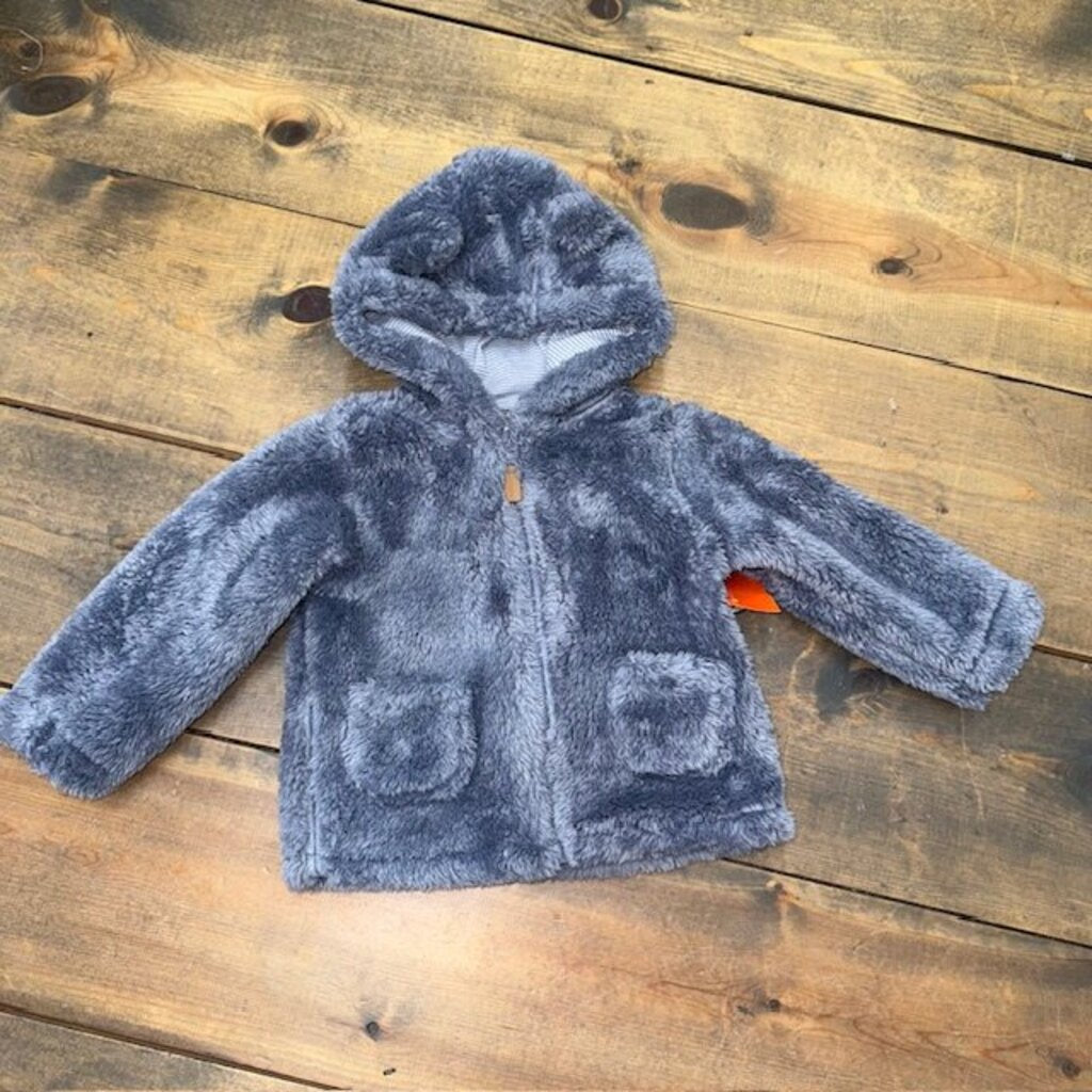 sherpa hooded zip up jacket 18M