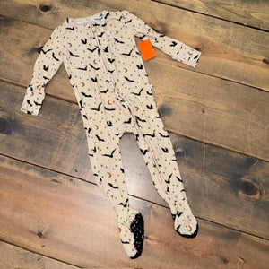 Bamboo Halloween Bats footie 18/24M