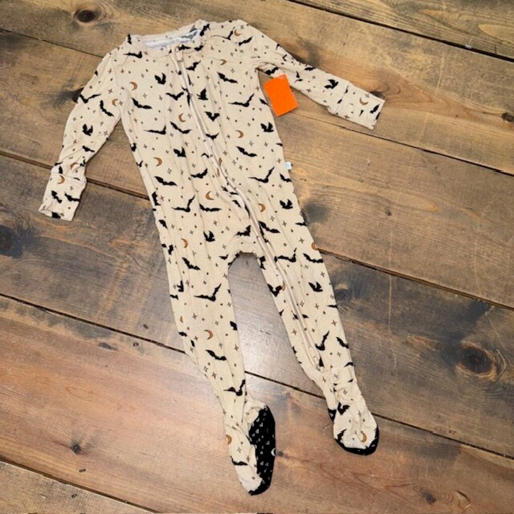 Bamboo Halloween Bats footie 18/24M