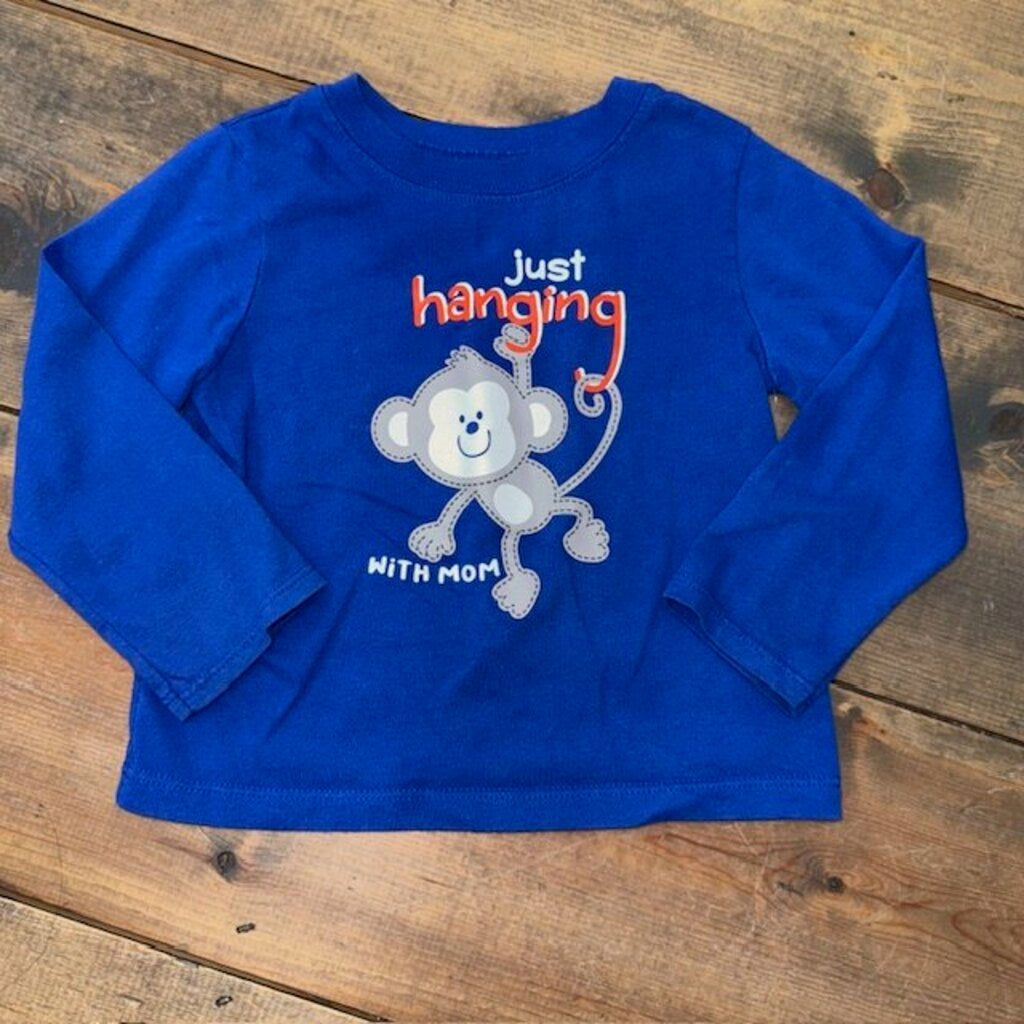 Just hanging with mom LS tee 24M