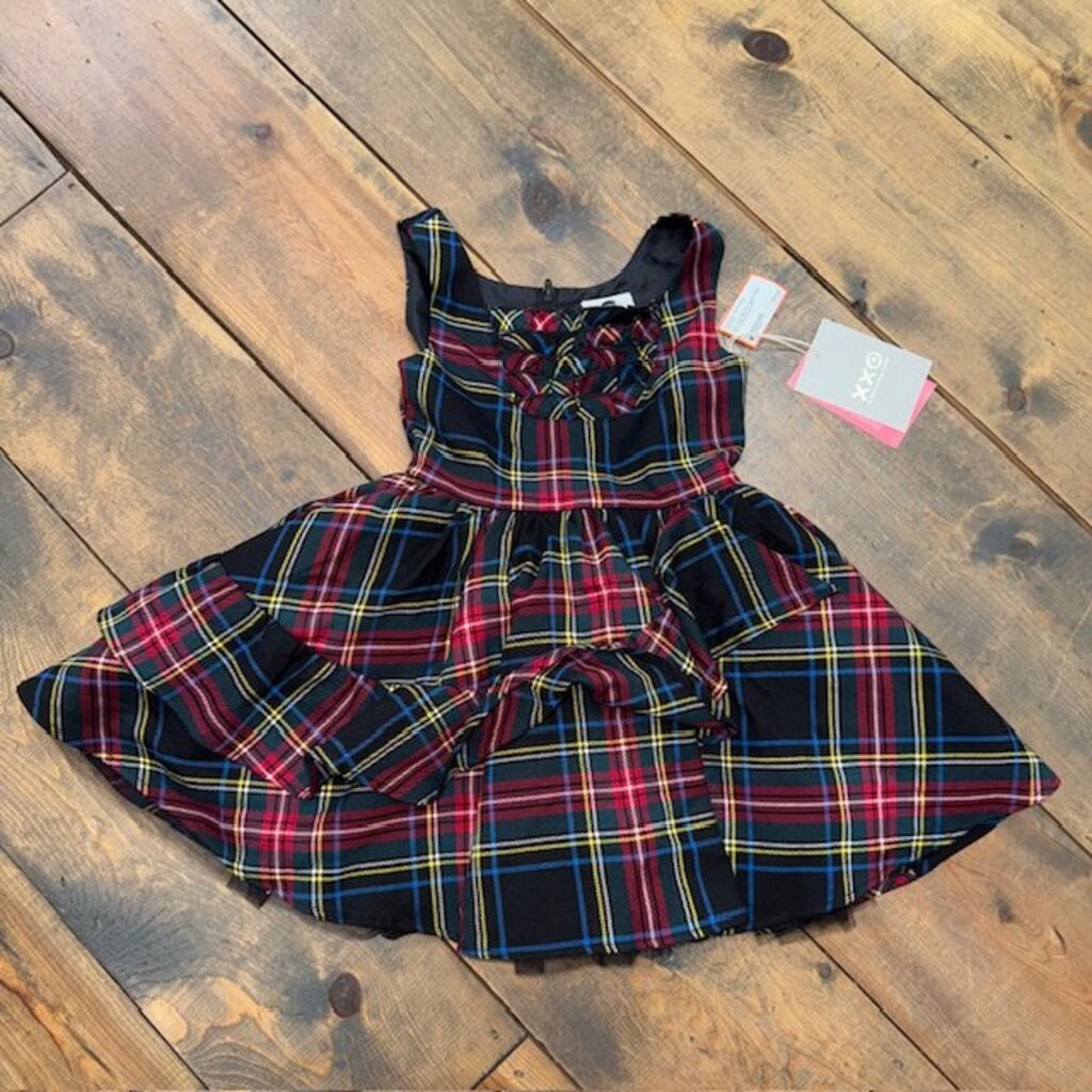 NEW Christmas Plaid Dress 4/5T