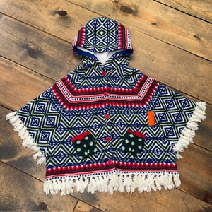 Christmas Poncho Fringe 6