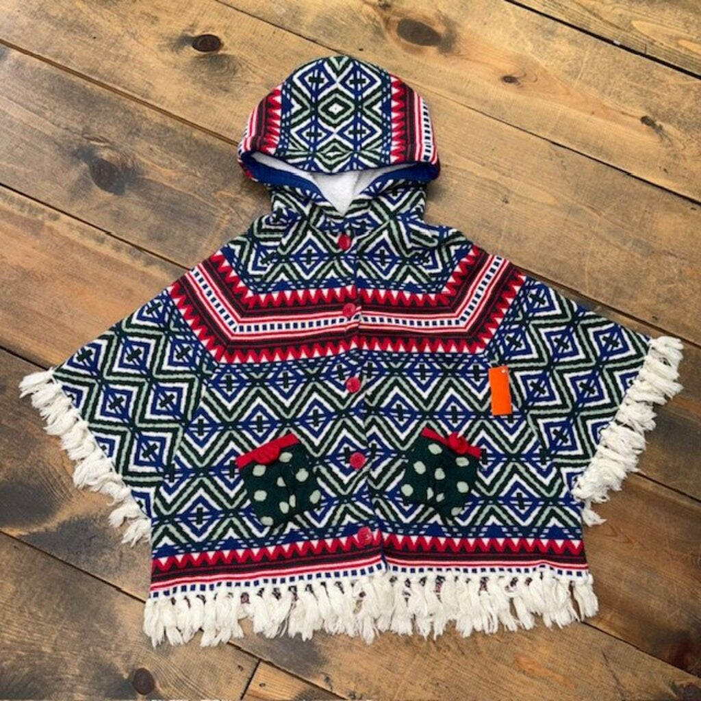 Christmas Poncho Fringe 6