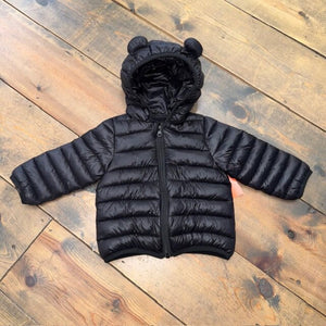 Hooded soft shell zip up coat 2T