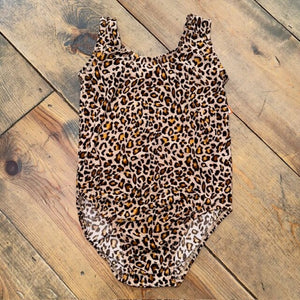 cheetah print leotard 2/4T