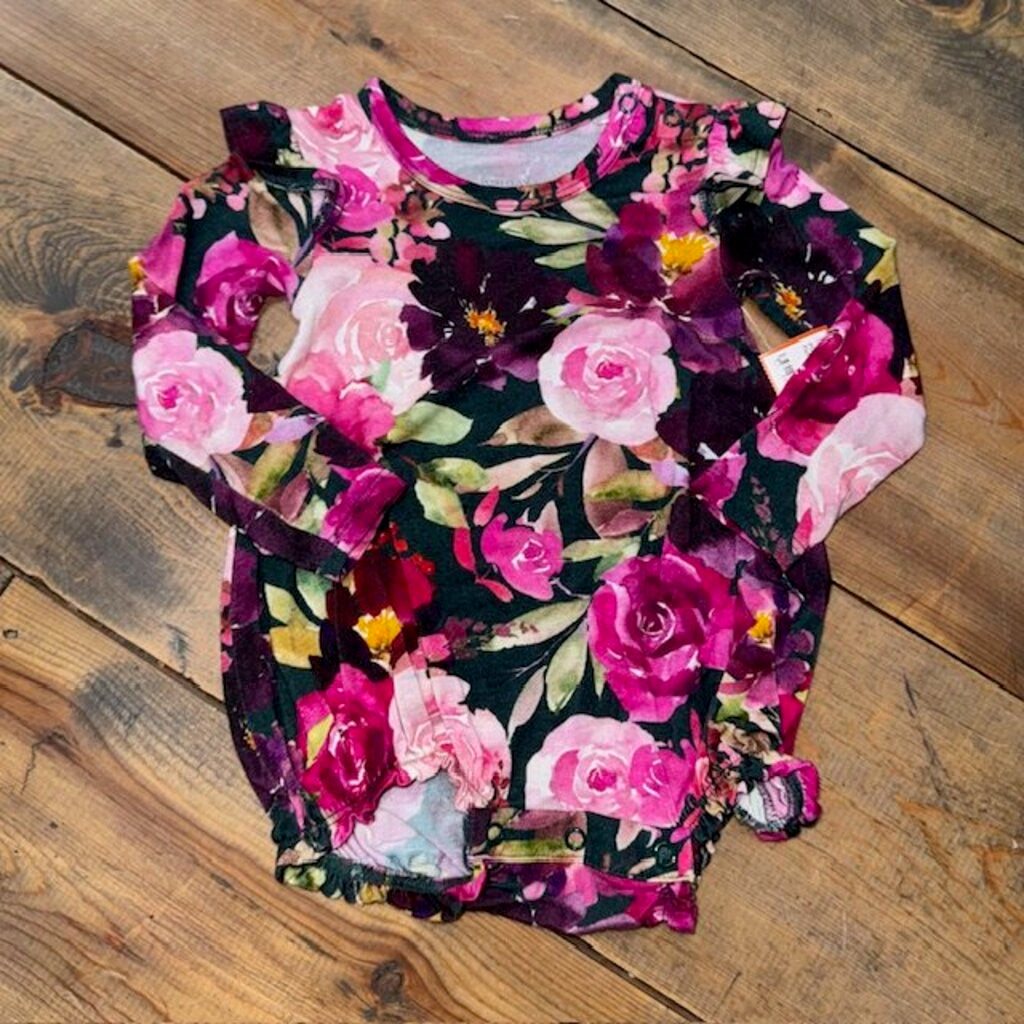 Bamboo Floral Flutter Bubble 3/6M