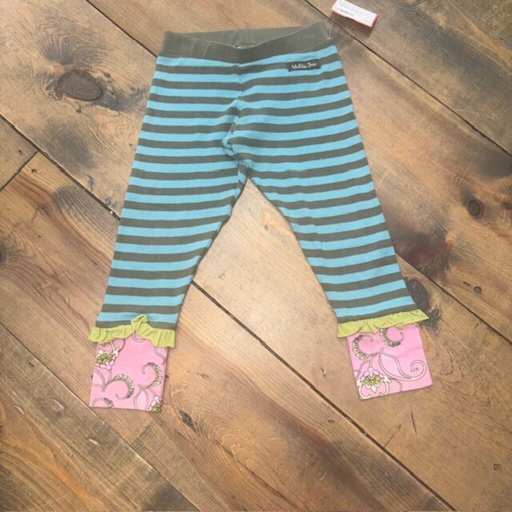 Striped Ribbed Leggings 2T