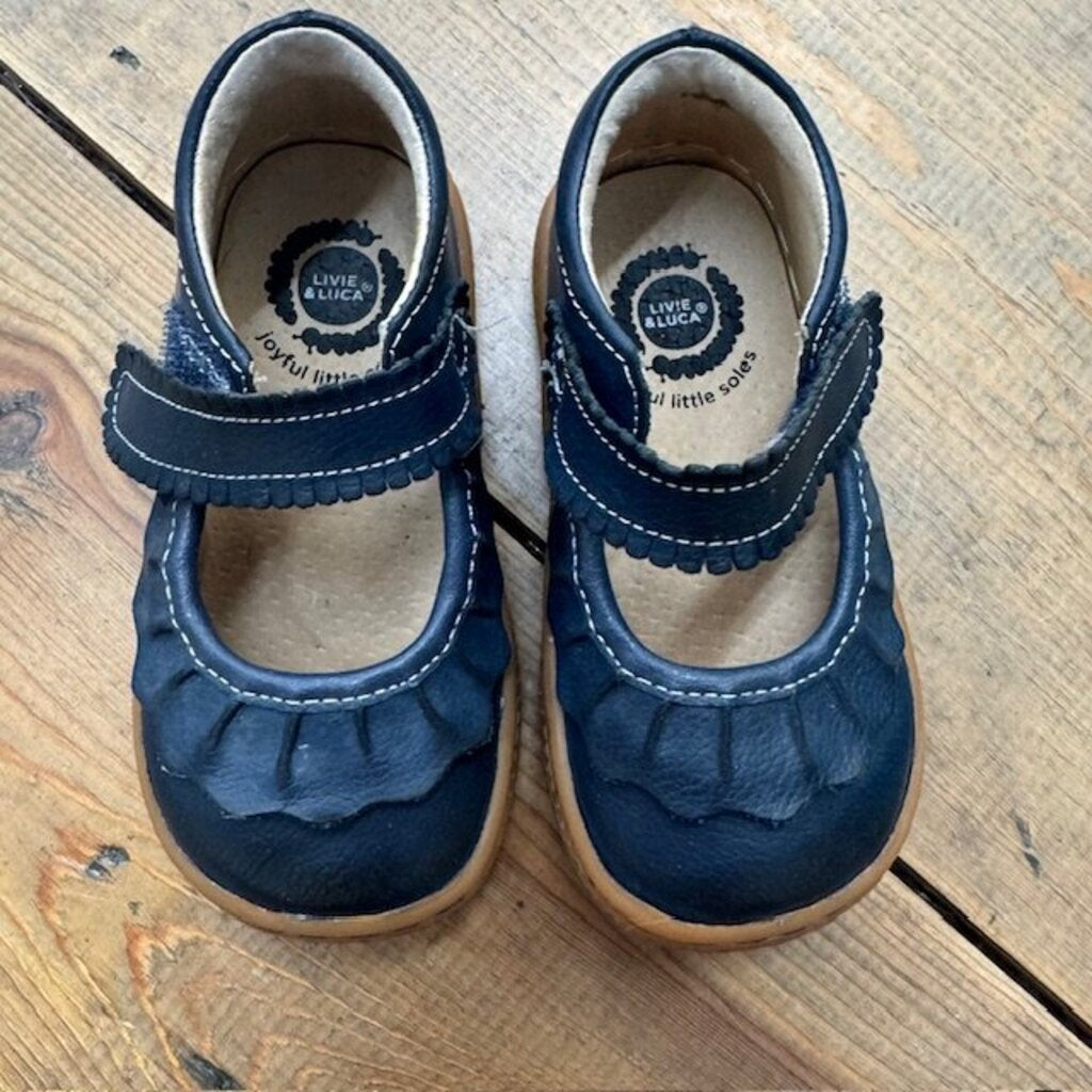 Ruche Mary Jane Leather Shoes
