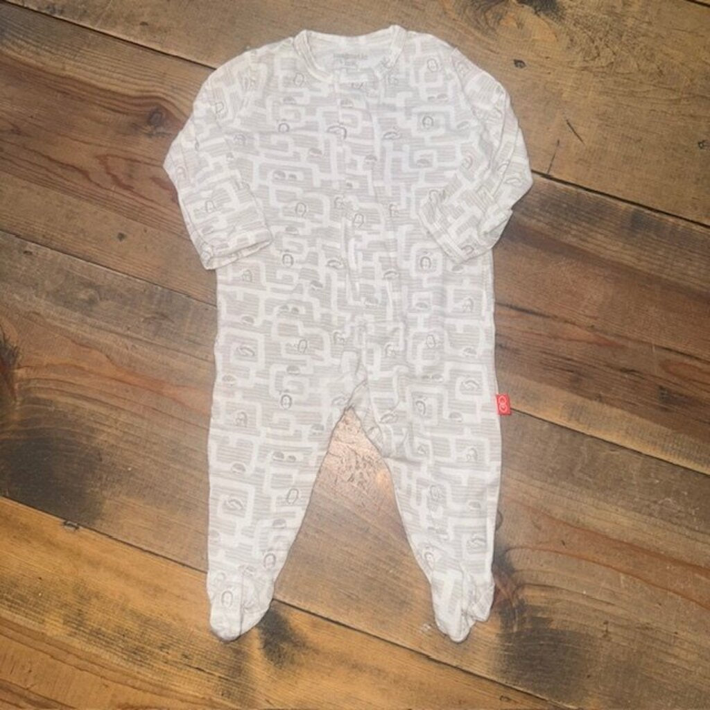 Hedgehog Bamboo Magnetic Footed Sleeper NEWBORN