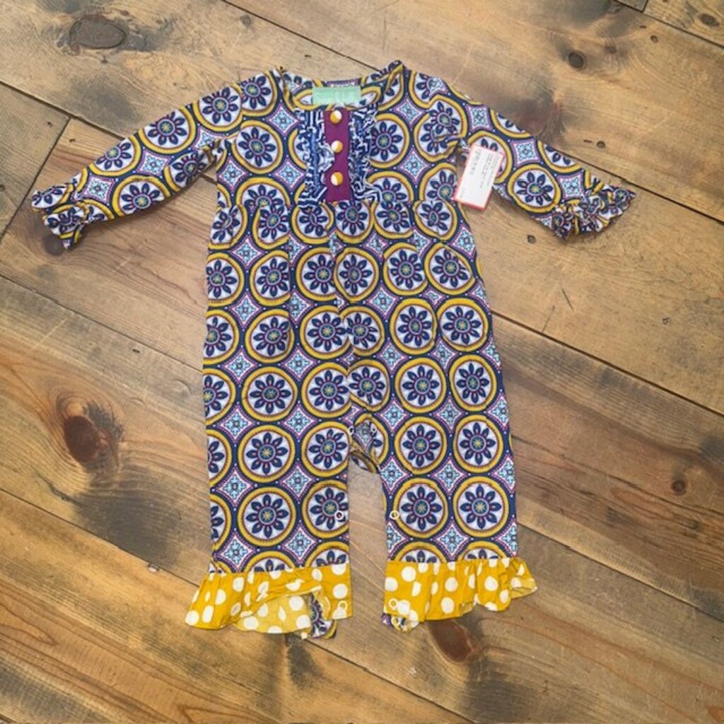 floral ruffle romper 9M