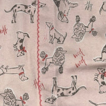 Load image into Gallery viewer, **NEW** doggie print gown/romper 0/3M
