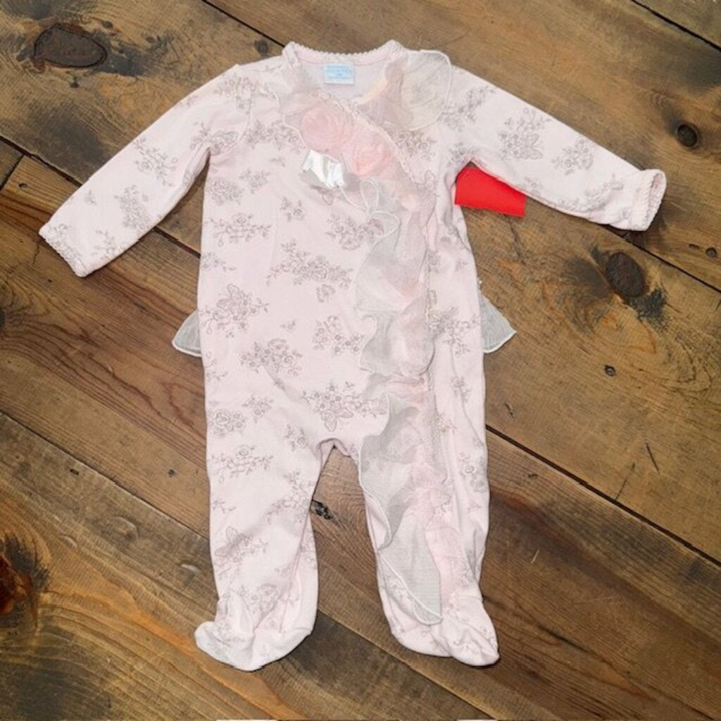 floral ruffle sleeper 3M