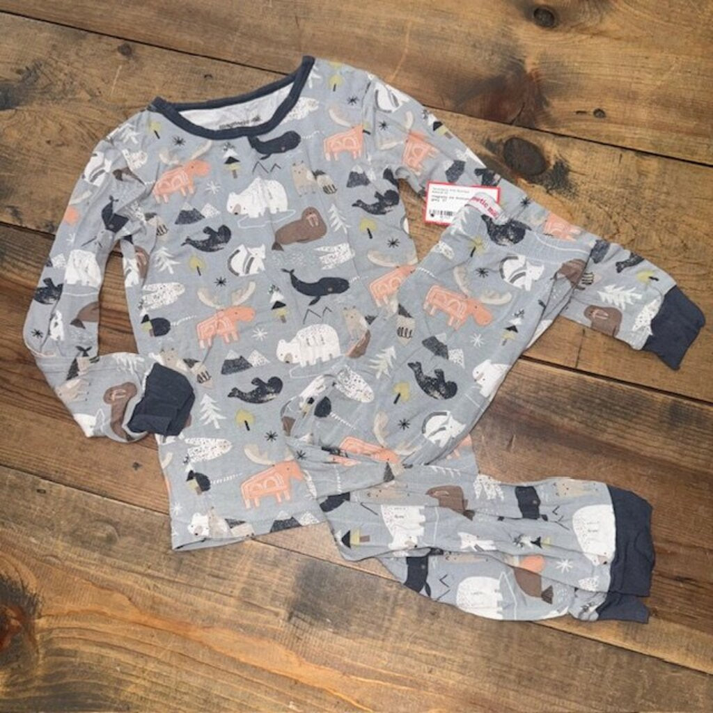 Bamboo Artic Animals Pajamas 3T