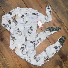 Load image into Gallery viewer, Bamboo Percy the Dragon footie 2T
