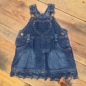Denim Overall Dress 0/3M