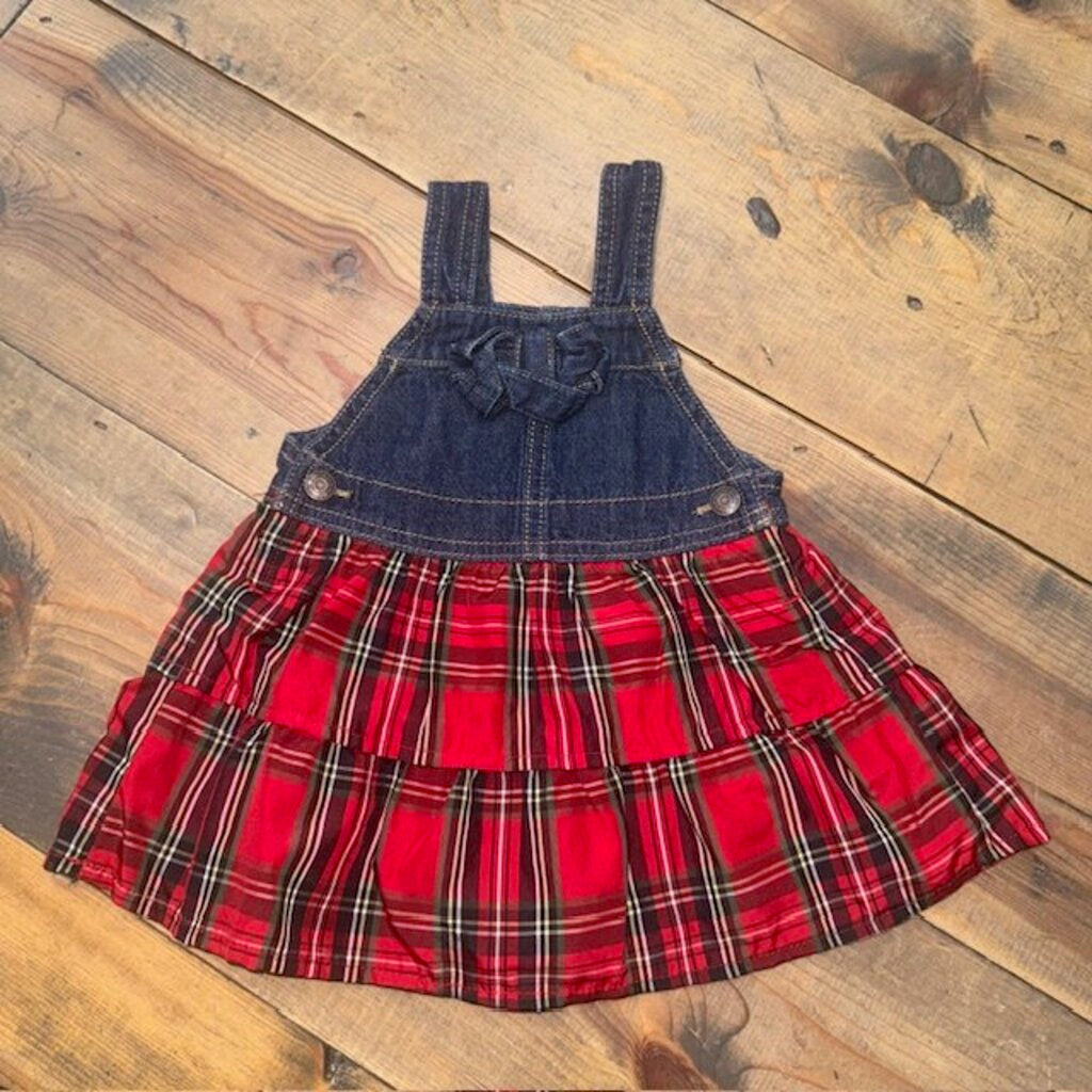 Christmas Overall Jumper Dress 9M