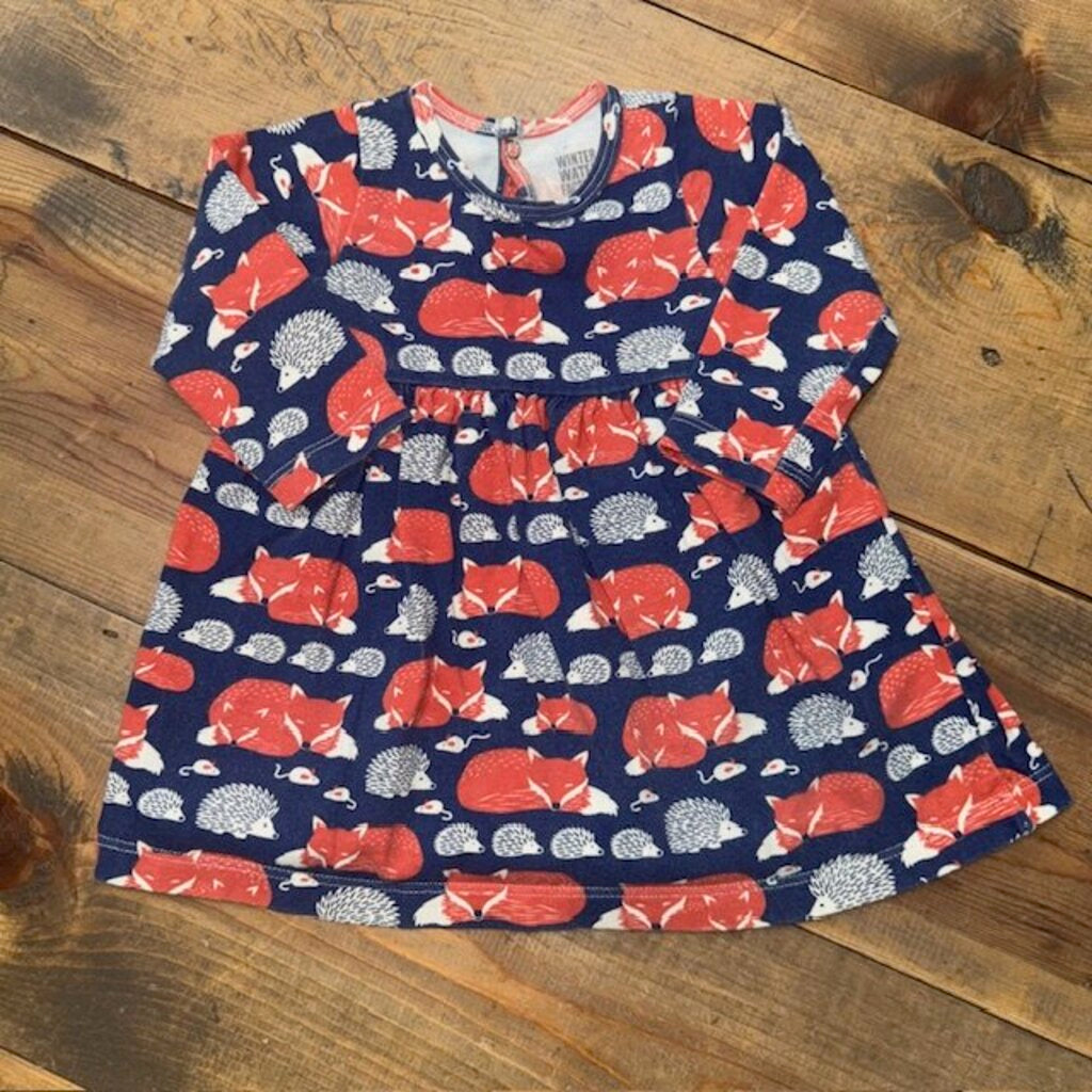 fox pattern dress 6M