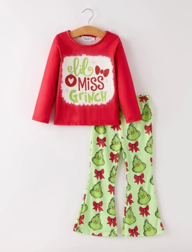 Lil Miss Grinch Christmas Outfit