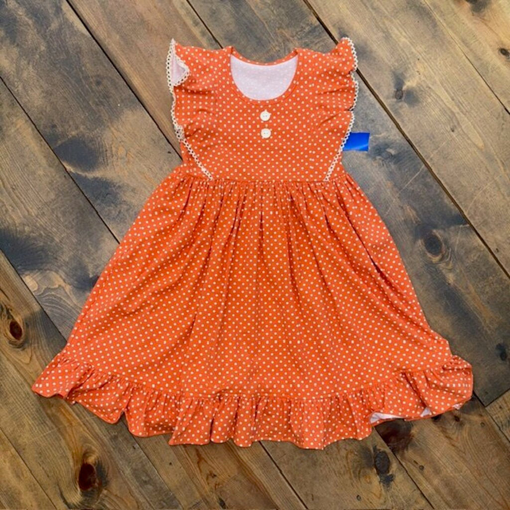Polka Dot Ruffle Dress 8/10