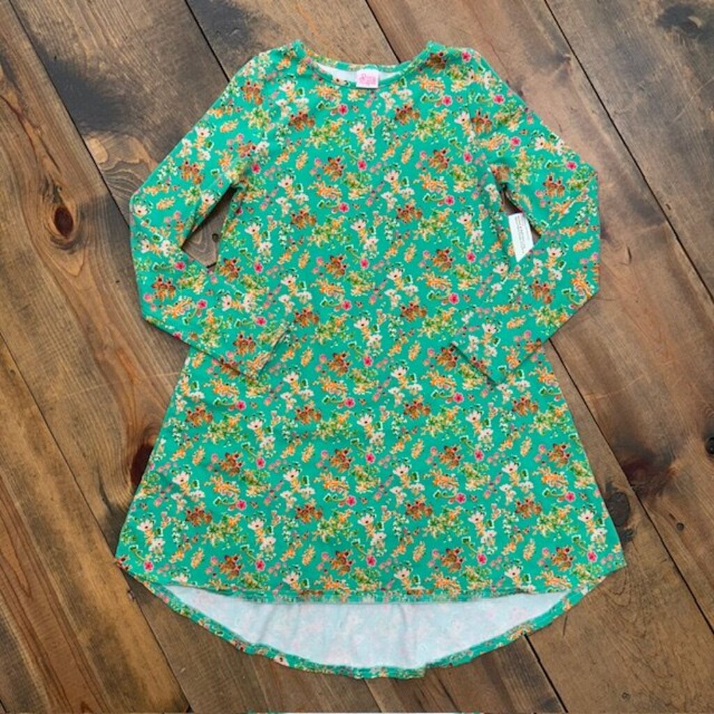 Long Sleeve Floral Dress 8