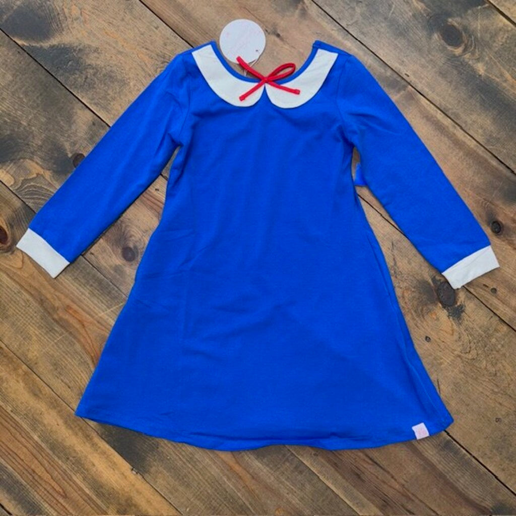 NEW!! Collared Long-Sleeve Dress 8Y