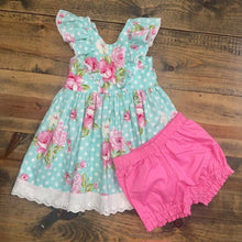 Load image into Gallery viewer, HANDMADE Floral Dress &amp; Bloomers 5T
