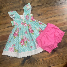 Load image into Gallery viewer, HANDMADE Floral Dress &amp; Bloomers 5T
