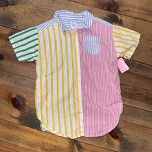 Load image into Gallery viewer, Stripe Button Down Dress 3T
