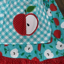 Load image into Gallery viewer, Apples Back to School Apron Dress 8
