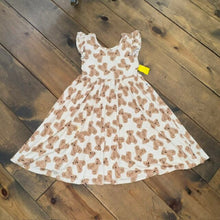 Load image into Gallery viewer, Bamboo Teddy Bear Twirl Dress w/ Bloomers 9/10
