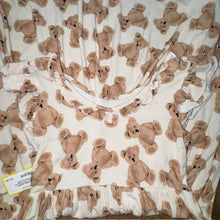Load image into Gallery viewer, Bamboo Teddy Bear Twirl Dress w/ Bloomers 9/10
