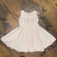 Load image into Gallery viewer, Peach Innocence Embroidered Seersucker Dress 6
