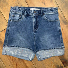 Load image into Gallery viewer, Butterfly Sparkle Denim Shorts 14
