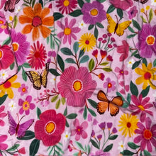 Load image into Gallery viewer, Two piece Flowers &amp; Butterflies bamboo pajamas
