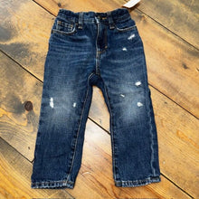 Load image into Gallery viewer, adjustable waist distressed jean
