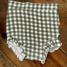 Load image into Gallery viewer, bamboo gingham ruffle bloomer

