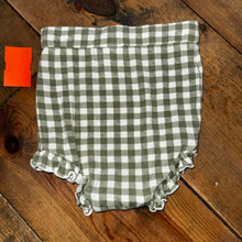 Load image into Gallery viewer, bamboo gingham ruffle bloomer

