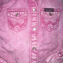 Load image into Gallery viewer, 100% Cotton Pearl Snap Denim Western Shirt 4/5T
