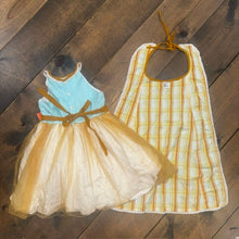 Load image into Gallery viewer, Homespun Hero Superhero Dress &amp; Cape
