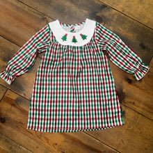 Load image into Gallery viewer, Collared Plaid Christmas Dress
