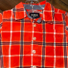 Load image into Gallery viewer, Plaid long sleeve button down bodysuit 18M
