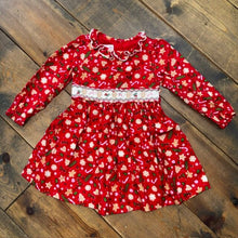 Load image into Gallery viewer, Gingerbread Smocked Christmas Dress
