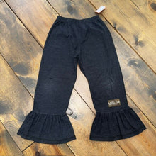 Load image into Gallery viewer, heathered wide leg ruffle pant 6

